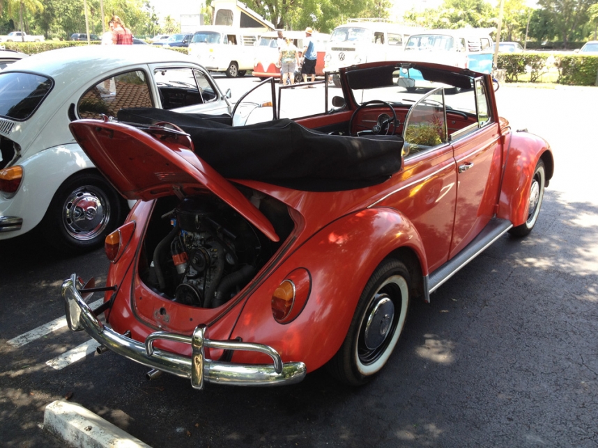 Red Convertible Volkswagen Beetle